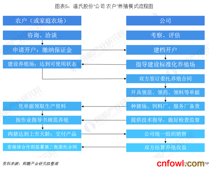 图表5：温氏股份“公司+农户”养殖模式流程图